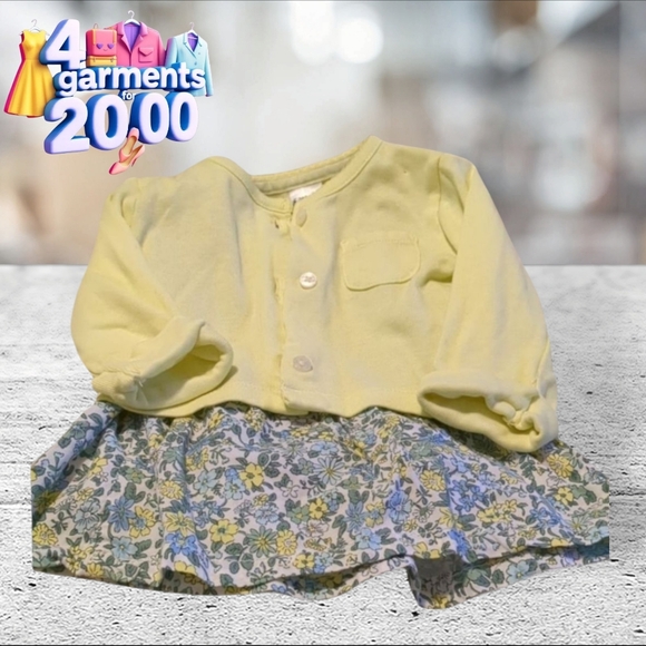 Carter's dress with sweater size 12 months - Picture 1 of 9